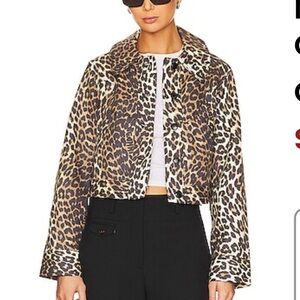 Ganni Leopard Print jacket